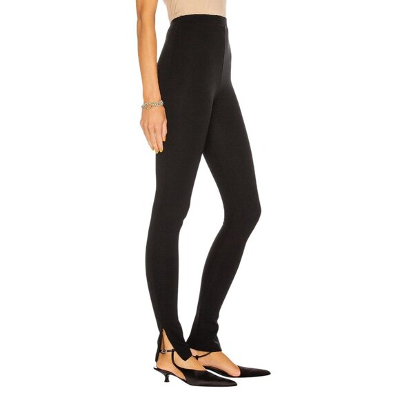 Toteme Zip Leggings in Black Small New Womens Skinny Pants - Picture 1 of 17